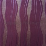 Vliesové tapety na zeď vlnovky fialové - POSLEDNÍ KUSY