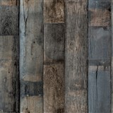 Vliesové tapety na zeď IMPOL Wanderlust dřevo modro-hnědé