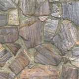 Vliesové tapety na zeď IMPOL Wood and Stone 2 obkladový kámen rula přírodní