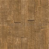 Vliesové tapety IMPOL Wood and Stone 2 3D dřevěný obklad hnědý