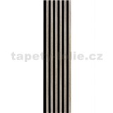 Akustické dekorační panely dub sonoma 3D lamely na filcovém podkladu 250 x 30 cm - POSLEDNÍ KUSY