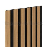 Dekorační panely SLIM dub světlý 3D lamely na filcovém podkladu 270 x 30 cm