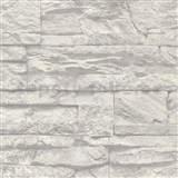 Vliesové tapety na zeď Wood´n Stone kámen šedo-bílý