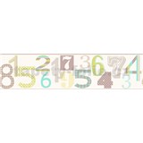 Vliesové bordury IMPOL barevné číslice 5 m x 13,5 cm