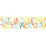 Vliesové bordury IMPOL barevná písmena 5 m x 13,5 cm