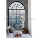 Vinylové fototapety na zeď MURALE okno s výhledem na New York rozměr 1,59 x 2,8 m