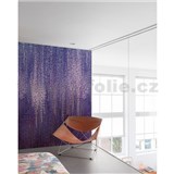 Vinylové fototapety na zeď MURALE vistárie fialová rozměr 1,59 x 2,8 m