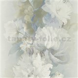 Vliesové tapety na zeď Aurora popínavé květy na bílém podkladu