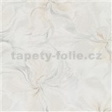 Vliesové tapety na zeď Aurora fusion s třpytkami bílo-béžový