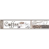 Samolepící bordura Coffee 5 m x 5,8 cm