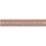 Samolepící bordura pruhy hnědo-béžové 5 m x 5,8 cm