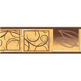 Samolepící bordura natural hnědá 5 m x 6,9 cm