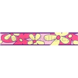 Samolepící bordura - květy růžovo-žluté 5 m x 6,9 cm