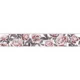 Samolepicí bordury na zeď růže růžovo-šedé 5 m x 8,3 cm