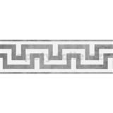 Samolepicí bordury na zeď ornament šedý s patinou 5 m x 5,8 cm