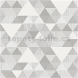 Vliesové tapety na zeď Inspiration Wall geometrický vzor moderní šedý