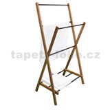 Němý sluha Scandinavian WOOD/BLACK rozměr 109 x 57,5 x 4,5 cm
