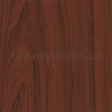 Samolepící tapety  - mahagon tmavý 90 cm x 15 m - POSLEDNÍ METRY