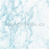 Samolepící tapety  - mramor modro-šedý 90 cm x 15 m - POSLEDNÍ METRY