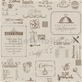 Vinylová tapeta do kuchyně IMPOL Decoration Bistro hnědá - POSLEDNÍ KUSY