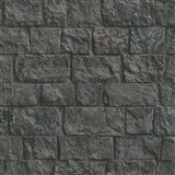Vliesové tapety na zeď IMPOL obkladový kámen černo-hnědý