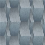 Vliesové tapety na zeď G.M.K. Fashion For Walls 3D hrany šedo-modré