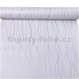 Samolepící tapety stříbrné vlnovky 45 cm x 10 m
