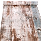 Samolepící tapety dřevo rustik s modrou patinou 45 cm x 10 m