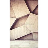 Vliesové fototapety 3D geometrické tvary rozměr 150 cm x 250 cm - POSLEDNÍ KUSY