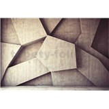 Vliesové fototapety 3D geometrické tvary rozměr 375 cm x 250 cm 