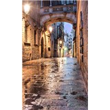Vliesové fototapety starobylé ulice rozměr 150 cm x 250 cm - POSLEDNÍ KUSY