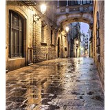 Vliesové fototapety starobylé ulice rozměr 225 cm x 250 cm - POSLEDNÍ KUSY