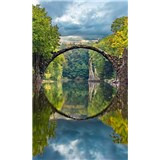 Vliesové fototapety obloukový most rozměr 150 cm x 250 cm - POSLEDNÍ KUSY