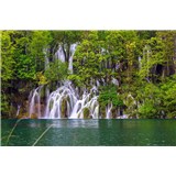 Vliesové fototapety Plitvická jezera rozměr 375 cm x 250 cm - POSLEDNÍ KUSY