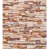 Vliesové fototapety kamenná stěna rozměr 225 cm x 250 cm