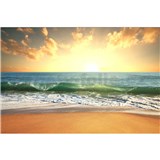 Vliesové fototapety slunce v moři rozměr 375 cm x 250 cm - POSLEDNÍ KUSY