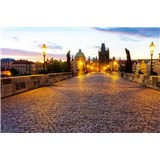 Vliesové fototapety Praha Karlův most rozměr 375 cm x 250 cm