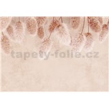 Vliesové fototapety suché květy BOHO rozměr 368 cm x 254 cm