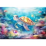 Vliesové fototapety želva rozměr 250 cm x 175 cm