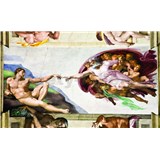 Fototapety Michelangelo Stvoření Adama rozměr 368 cm x 254 cm