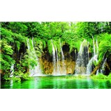 Vliesové fototapety vodopád rozměr 368 cm x 254 cm
