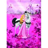 Fototapeta Disney Princezna a bílý kůň rozměr 184 cm x 254 cm