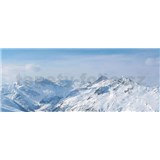 Vliesové fototapety hory v zimě rozměr 250 cm x 104 cm