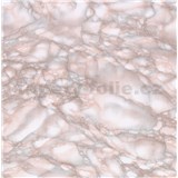 Samolepící tapety - mramor Carrara růžová 90 cm x 15 m