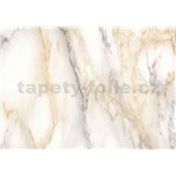 Samolepící tapety - mramor Carrara světle béžová 67,5 cm x 15 m