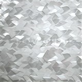 Statická fólie transparentní 3D Waves - 45 cm x 15 m - AKCE