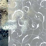 Statická fólie transparentní SCROLL FLOWER - 67,5 cm x 15 m