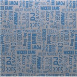 Samolepící tapety text modrý 45 cm x 15 m- POSLEDNÍ METRY