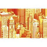 Samolepící tapety Urban Sky oranžový 45 cm x 15 m - POSLEDNÍ METRY