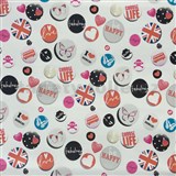 Samolepící tapety Buttons 45 cm x 15 m - POSLEDNÍ METRY